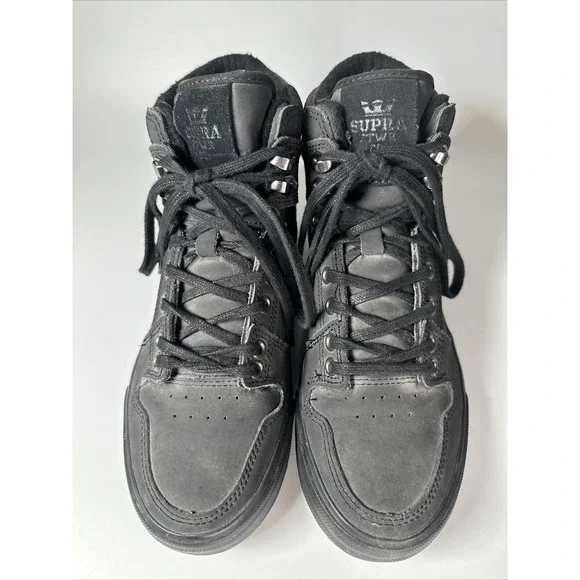 Supra Vaider Black Suprastorm Technology High Skate Shoe Size